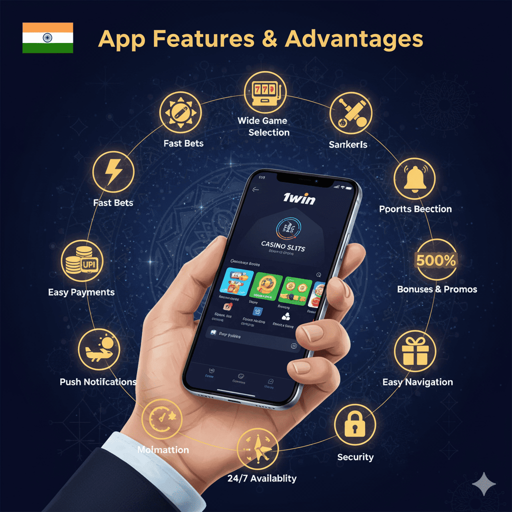 1win app features and advantages for seamless online betting and casino gaming